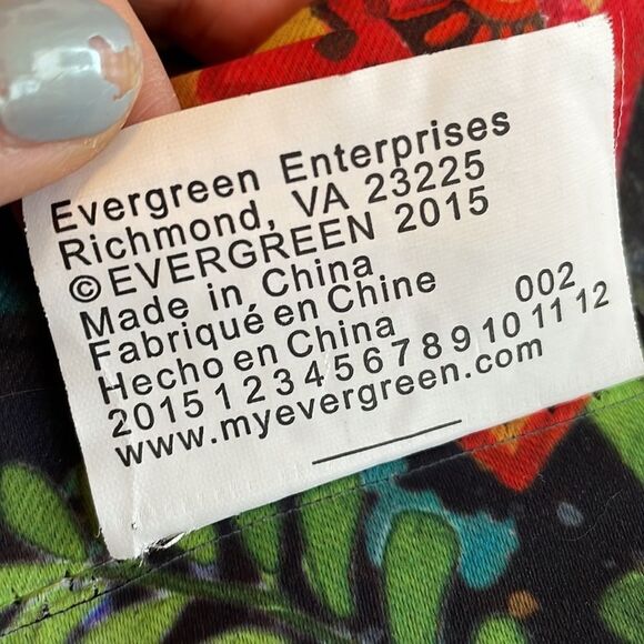 Evergreen Fancy Folk Turkey Thanksgiving “Welcome” garden flag - Picture 4 of 5